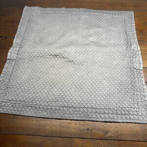 Restoration Hardware Matelassé Diamond - Khaki Tan Euro Sham Pillow Cover SINGLE